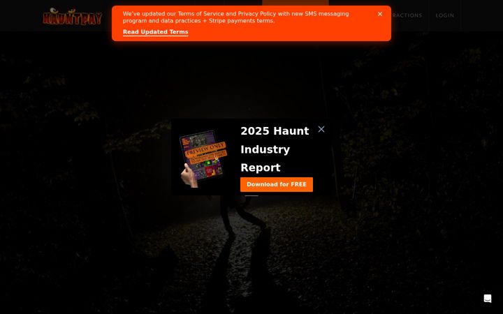 Screenshot of hauntpay.com