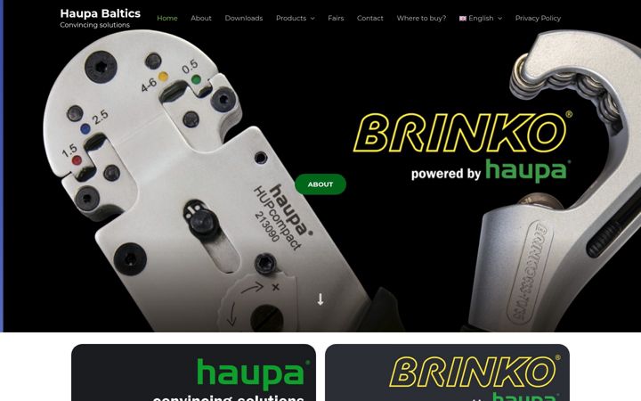 Screenshot of haupabaltics.com