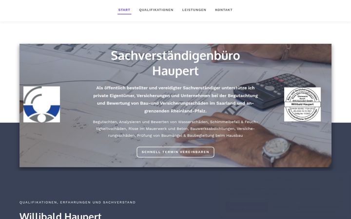 Screenshot of haupert-gutachter.de