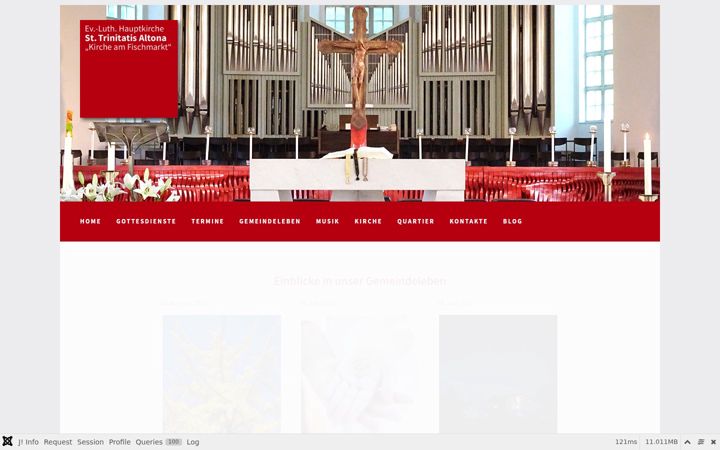 Screenshot of hauptkirche-altona.de
