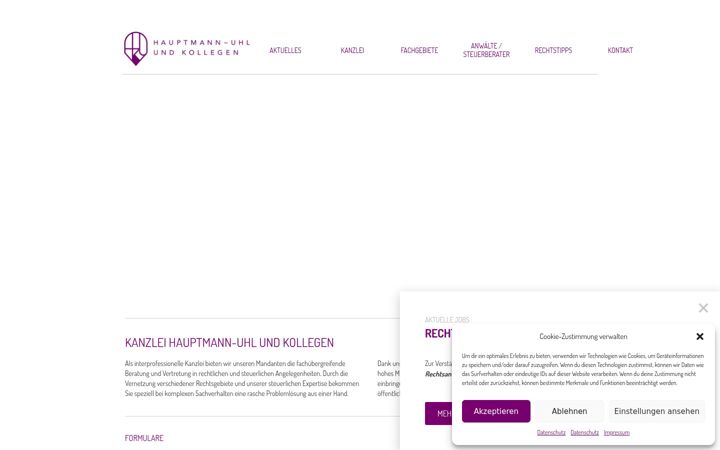 Ekrānuzņēmums no hauptmann-uhl.de