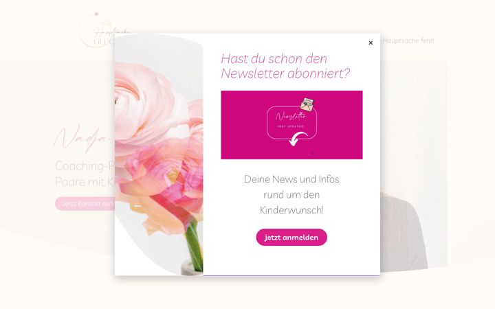 Screenshot of hauptsache-gluecklich.de