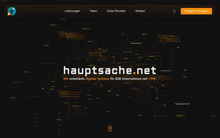 Screenshot of hauptsache.net