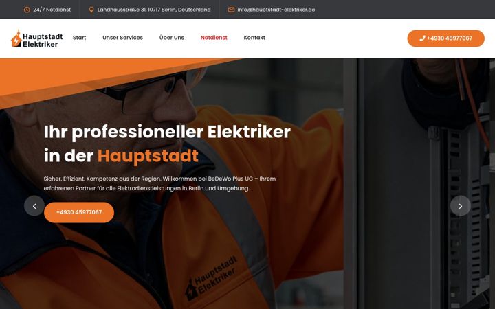 Skjámynd af hauptstadt-elektriker.de