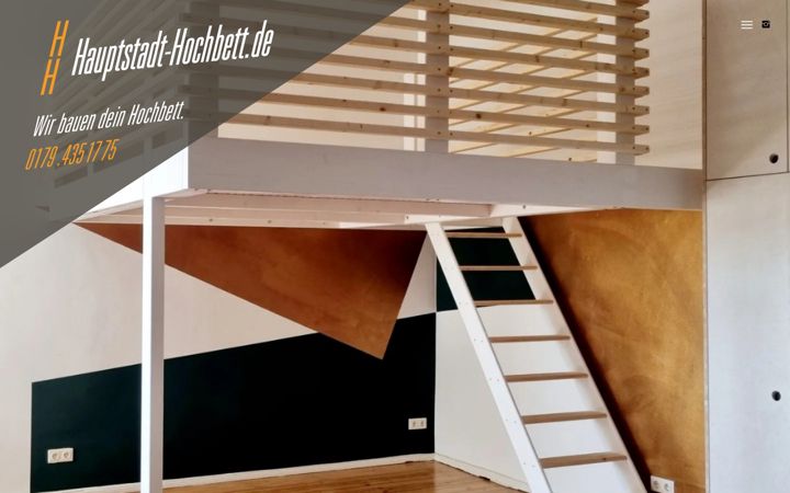 Captură de ecran a hauptstadt-hochbett.de