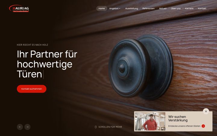 Screenshot of hauriag.ch