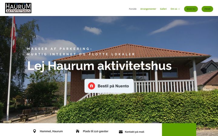 Screenshot of haurum-forsamlingshus.dk