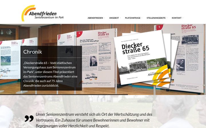 Screenshot of haus-abendfrieden.de