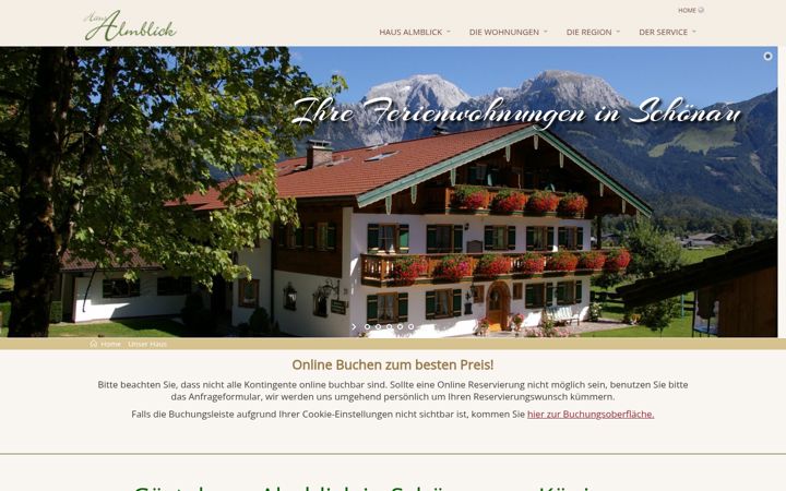 Ekrānuzņēmums no haus-almblick.de