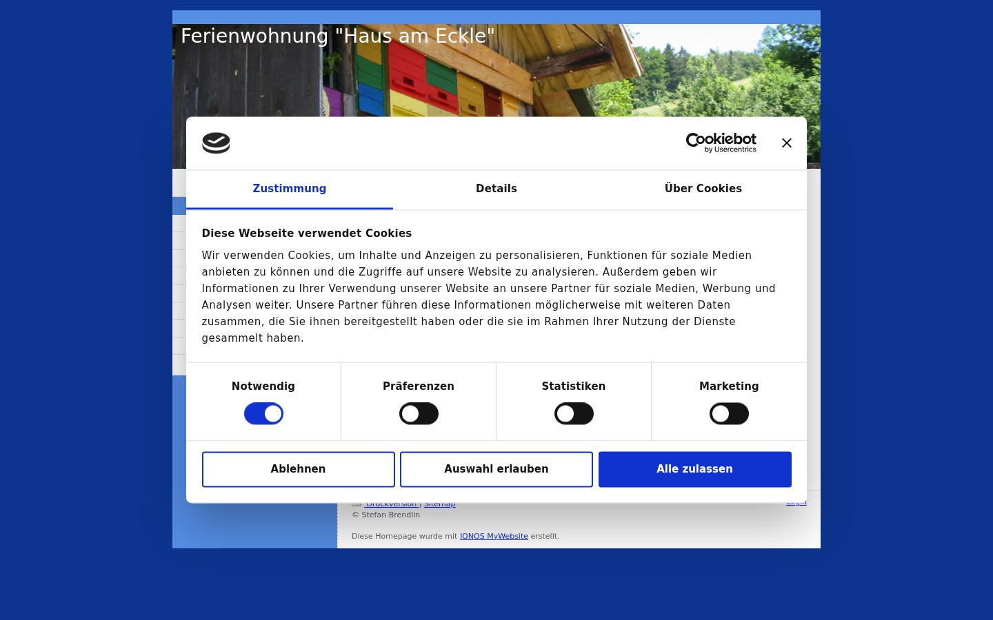 Captură de ecran a bannerului de consimțământ afișat înainte de orice interacțiune
