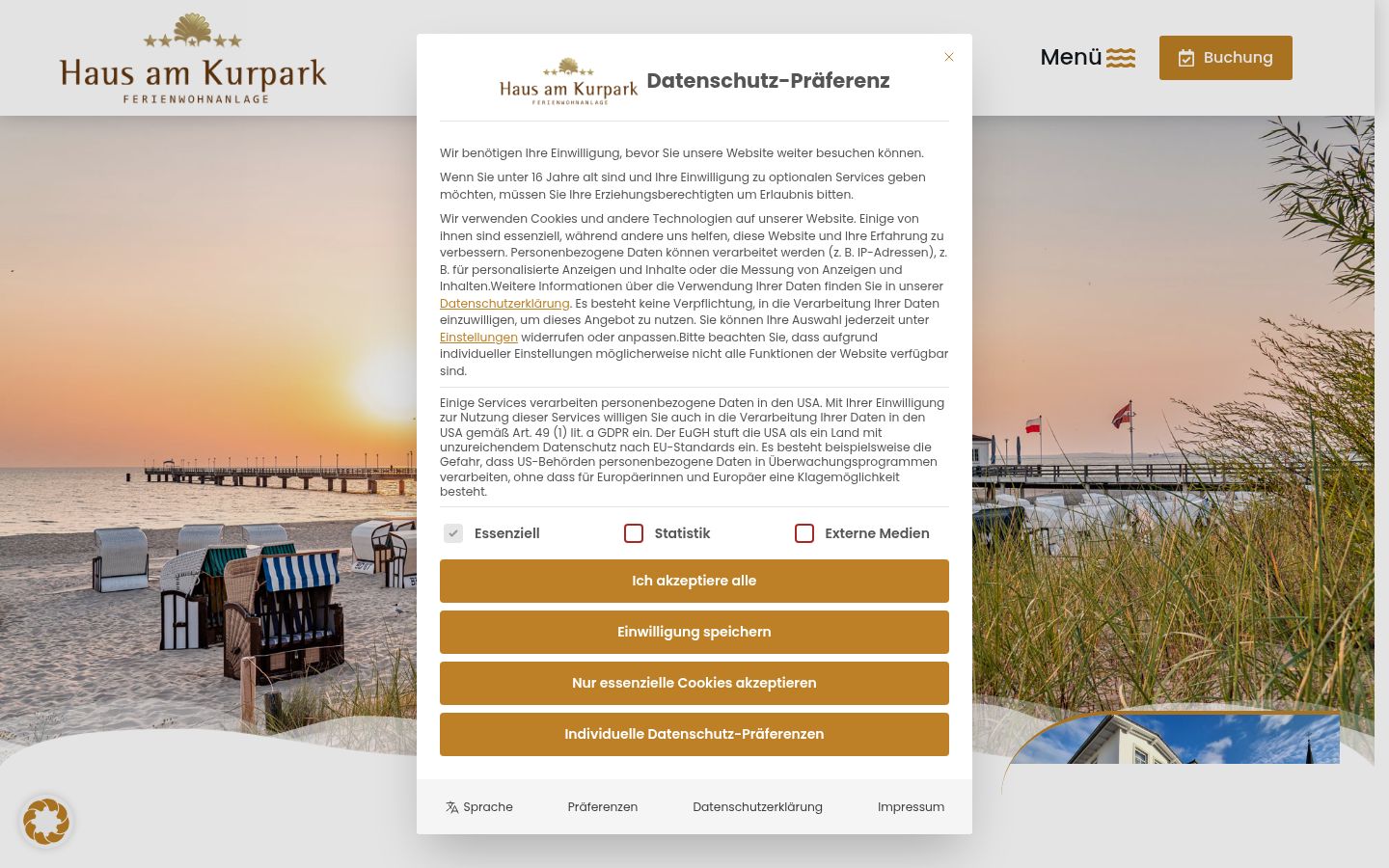 Zrzut ekranu banera zgody wyświetlanego przed jakąkolwiek interakcją