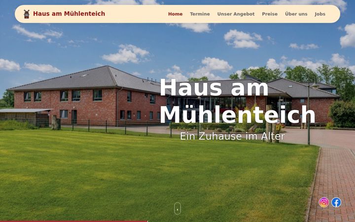 Screenshot of haus-am-muehlenteich.com