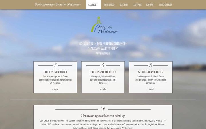 Screenshot von haus-am-wattenmeer-baltrum.de