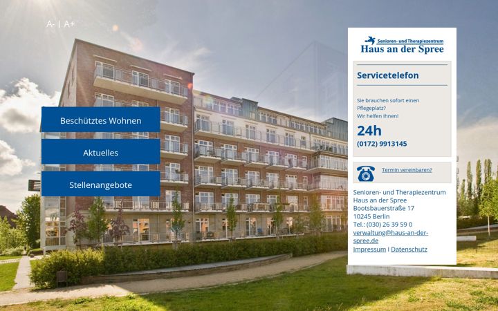 Screenshot of haus-an-der-spree.de