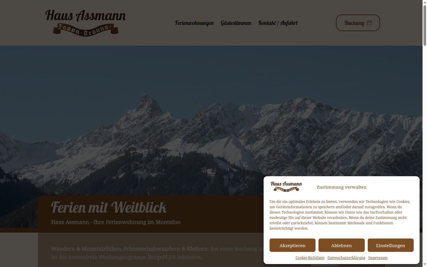 Screenshot tal-banner tal-kunsens muri qabel kwalunkwe interazzjoni