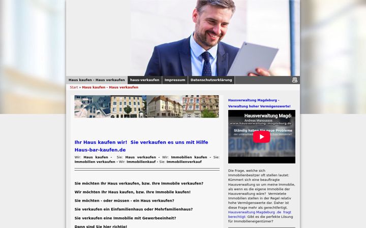 Screenshot of haus-bar-kaufen.de