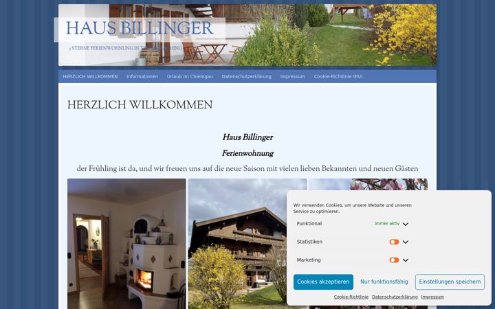 Zrzut ekranu haus-billinger.de
