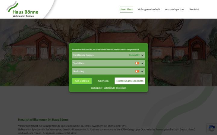 Screenshot of haus-boenne.de