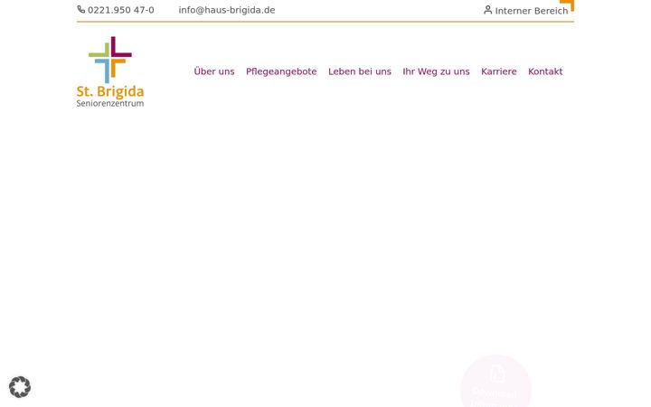 Snimka zaslona za haus-brigida.de