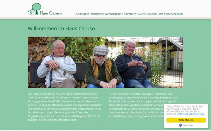 Screenshot of haus-caruso.de