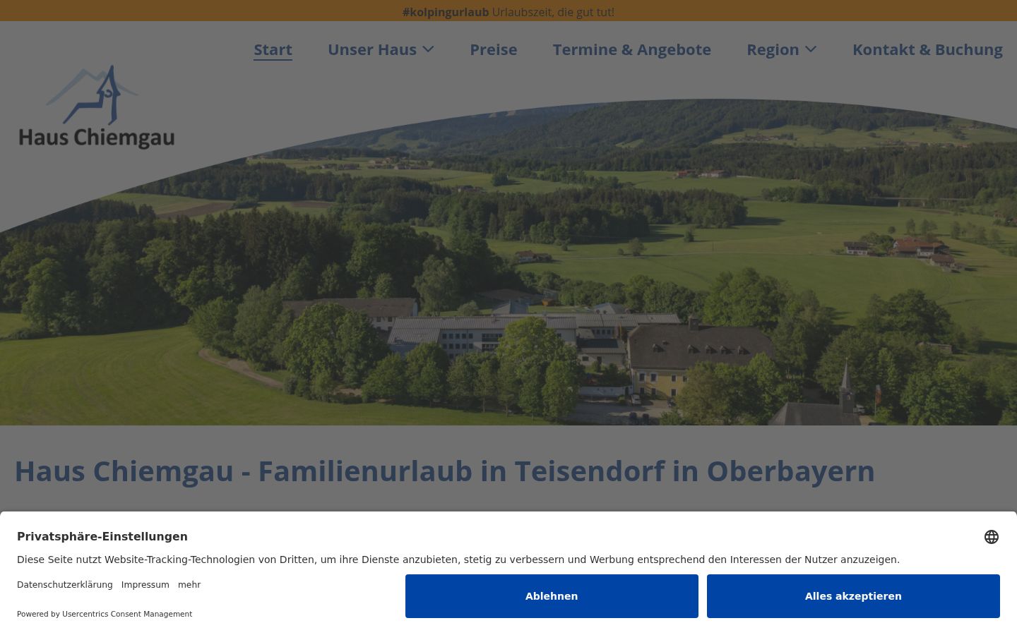 Screenshot tal-banner tal-kunsens muri qabel kwalunkwe interazzjoni