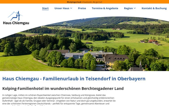 Screenshot of haus-chiemgau.de