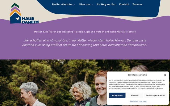 Screenshot of haus-daheim-kur.de