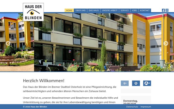 Screenshot of haus-der-blinden.de