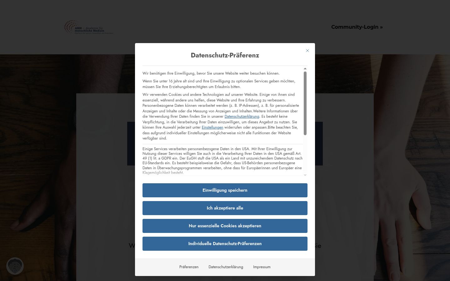 Ekraanipilt nõusolekubännerist, mida näidati enne mis tahes suhtlust
