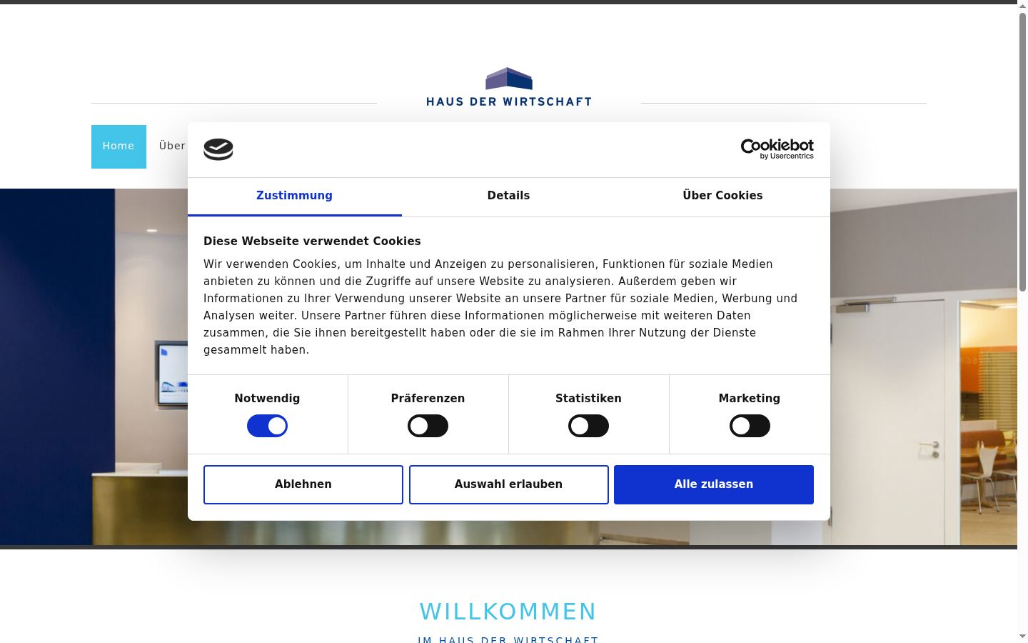 Ekraanipilt nõusolekubännerist, mida näidati enne mis tahes suhtlust