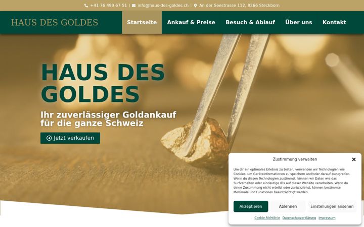 Screenshot of haus-des-goldes.ch
