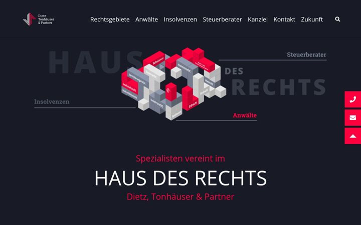 Screenshot of haus-des-rechts.de