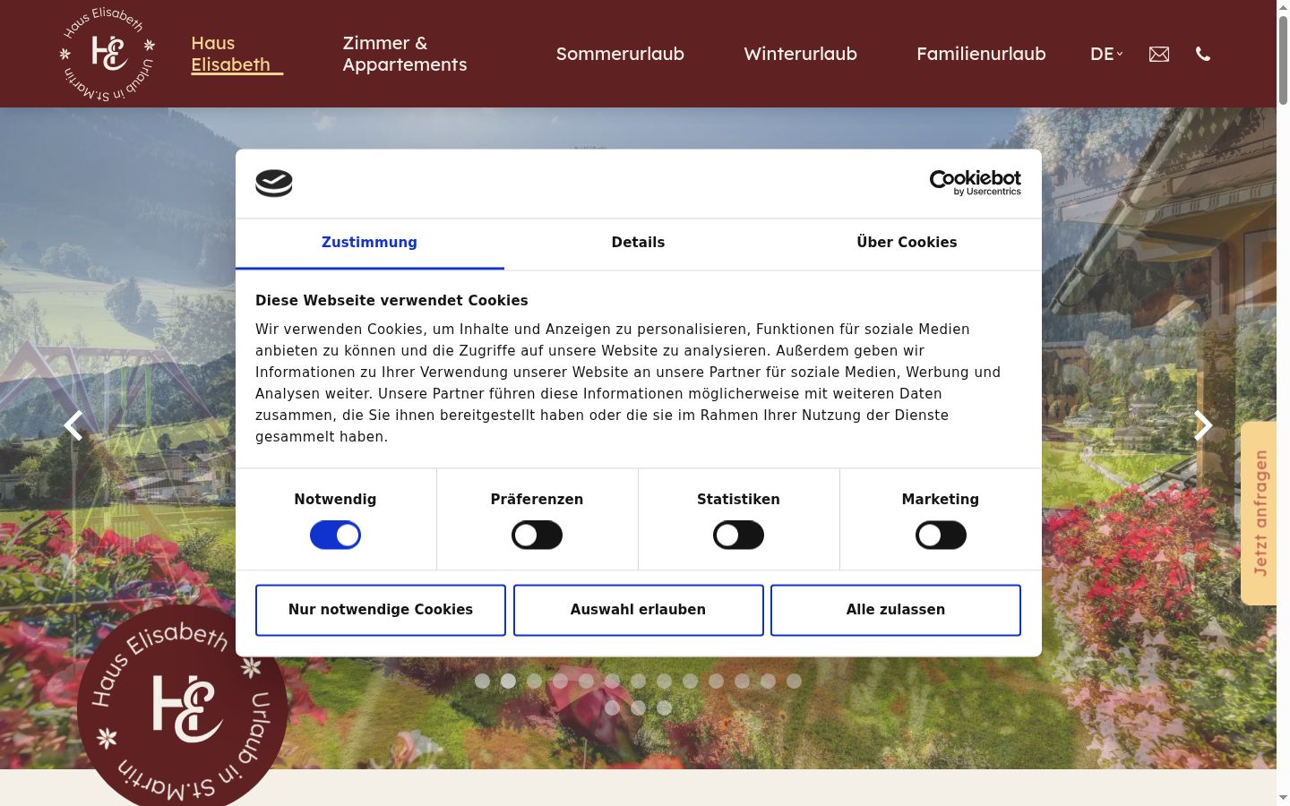 Zrzut ekranu banera zgody wyświetlanego przed jakąkolwiek interakcją