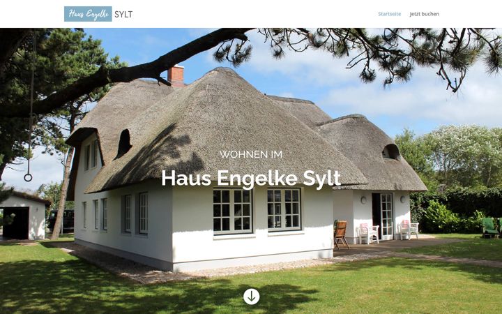 Capture d'écran de haus-engelke-sylt.de