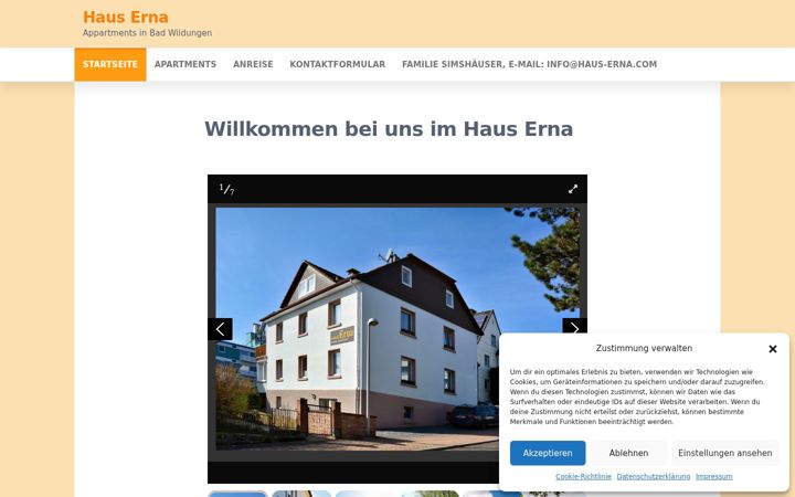 Screenshot of haus-erna.com