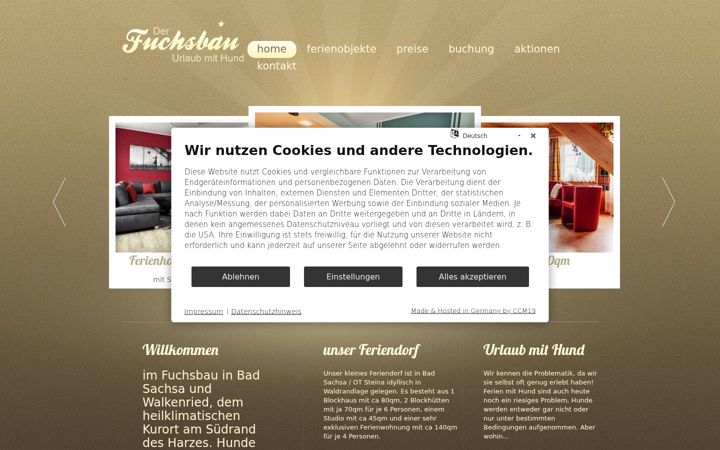 Screenshot of haus-fuchs.de
