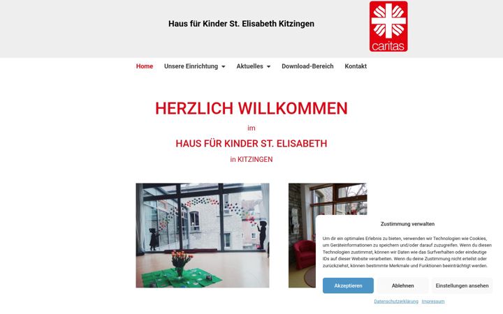 Screenshot of haus-fuer-kinder-st-elisabeth-kitzingen.de