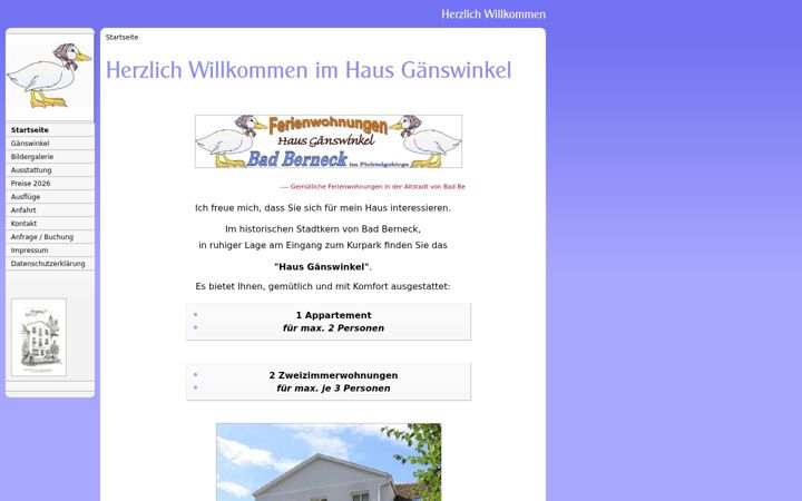 Screenshot of haus-gaenswinkel.de