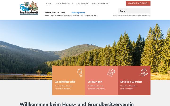Captura de pantalla de haus-grundbesitzerverein-weiden.de