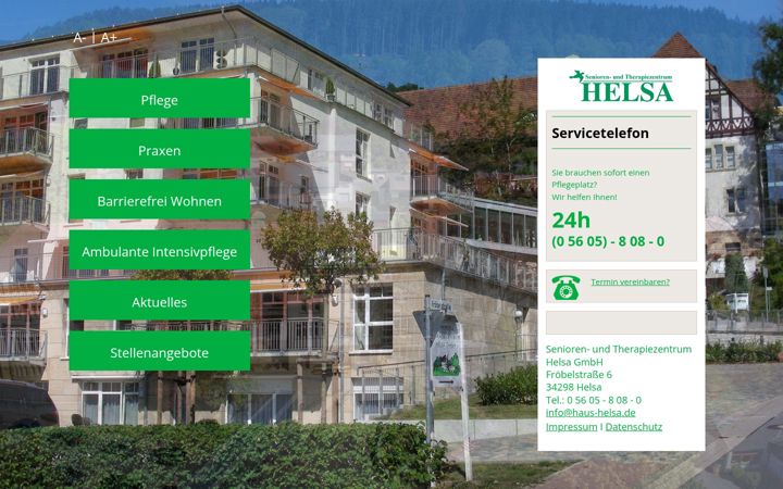 Képernyőkép: haus-helsa.de