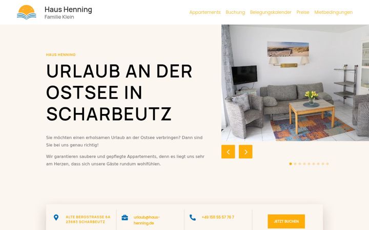 Screenshot of haus-henning.de