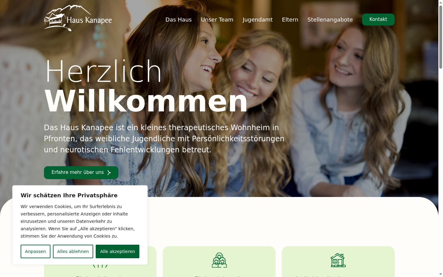 Screenshot tal-banner tal-kunsens muri qabel kwalunkwe interazzjoni