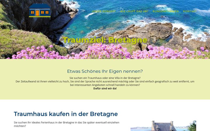 Screenshot of haus-kaufen-bretagne.com