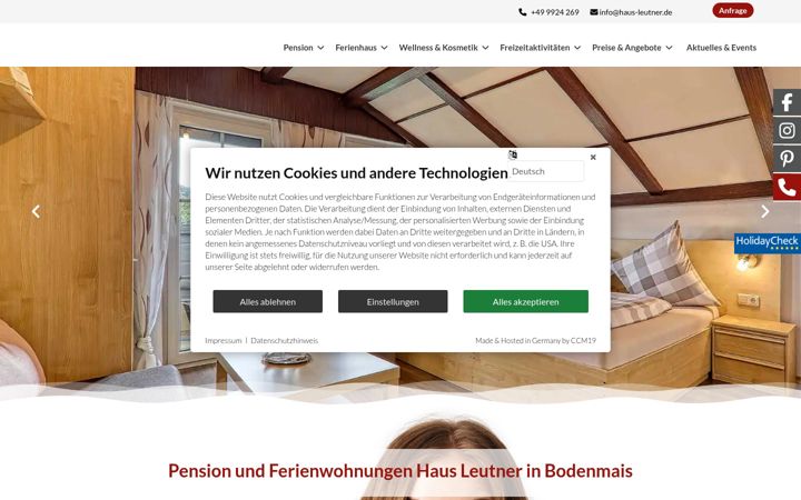 Screenshot of haus-leutner.de