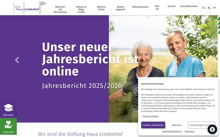 Screenshot ta' haus-lindenhof.de
