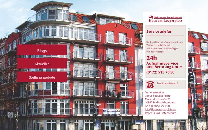 Screenshot ta' haus-loeperplatz.de