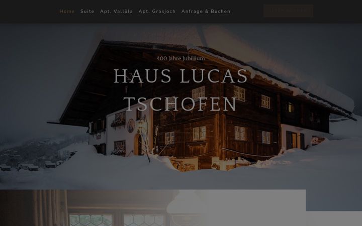 Screenshot of haus-lucas-tschofen.at