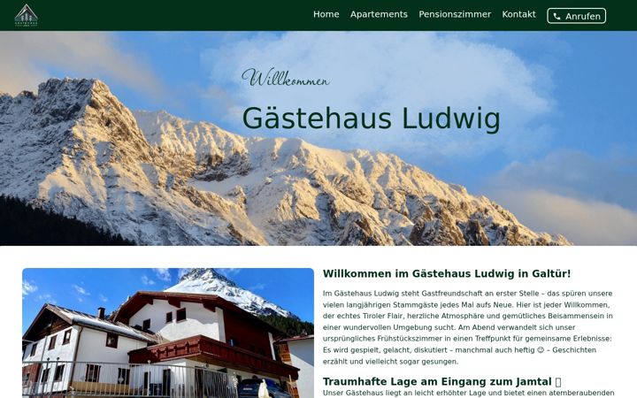 Screenshot of haus-ludwig.at