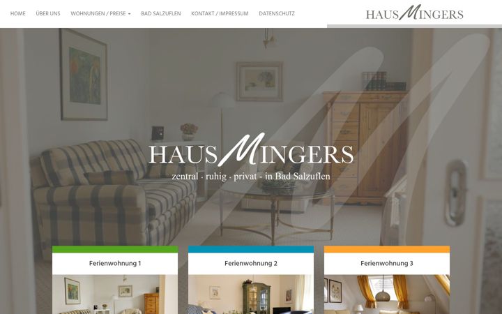 Screenshot of haus-mingers.de