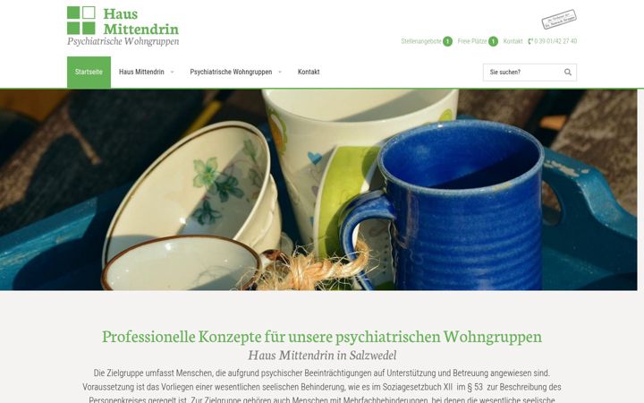 Snimka zaslona za haus-mittendrin.de